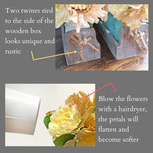 Load image into Gallery viewer, Mason Jar Centerpiece for Table,Country Kitchen Decor with Thankful Farmhouse Box, LED String Light &amp; Decorative Flowers for Home Kitchen Utensil Holder, Coffee Table Display