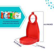 Load image into Gallery viewer, Laundry Cup Holder-Heavy Duty Plastic Detergent Cup Holder Set of 2 for Liquid Detergent &amp; Fabric Softener with Hex Wrench -No Fall &amp; No Leak or No Drip【RED】