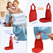 Load image into Gallery viewer, Laundry Cup Holder-Heavy Duty Plastic Detergent Cup Holder Set of 2 for Liquid Detergent &amp; Fabric Softener with Hex Wrench -No Fall &amp; No Leak or No Drip【RED】