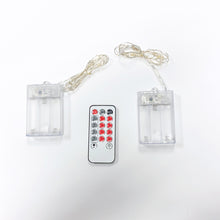 Load image into Gallery viewer, Besuerte LED String Lights with Remote, 20 Micro LEDs in 4.5 Feet Strands for Mason Jar Sconces or Table Decorations (Set of 2 LED String Lights with one Remote)