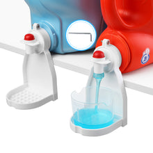 Load image into Gallery viewer, Laundry Soap Catcher Tray- Heavy Duty Plastic Detergent Cup Holder Set of 2 for Liquid Detergent &amp; Fabric Softener with Hex Wrench -No Fall &amp; No Leak or No Drip【White】